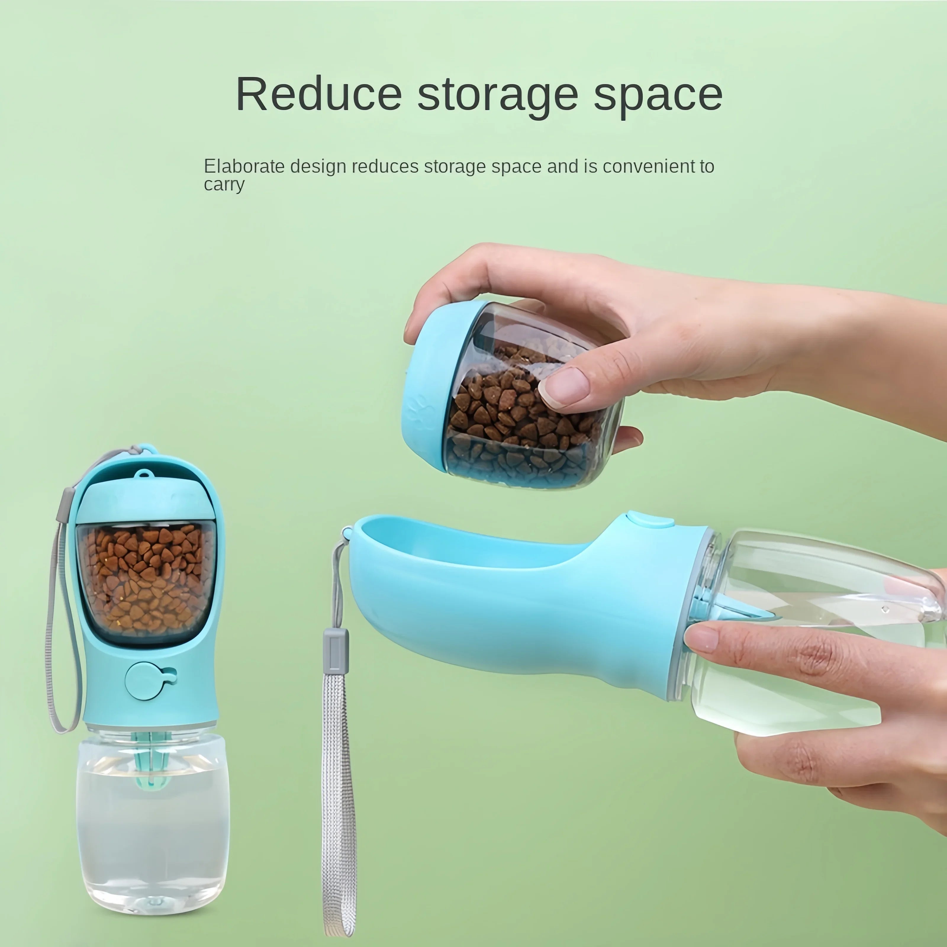 2-in-1 Portable Dog Water & Food Bottle