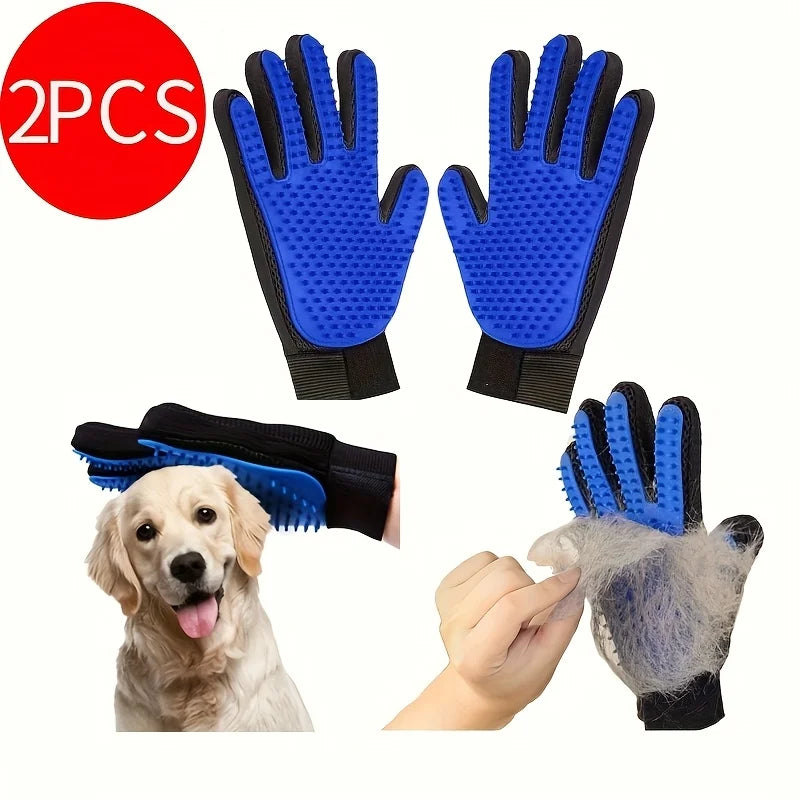 Premium Pet Grooming Gloves (2-Pack)