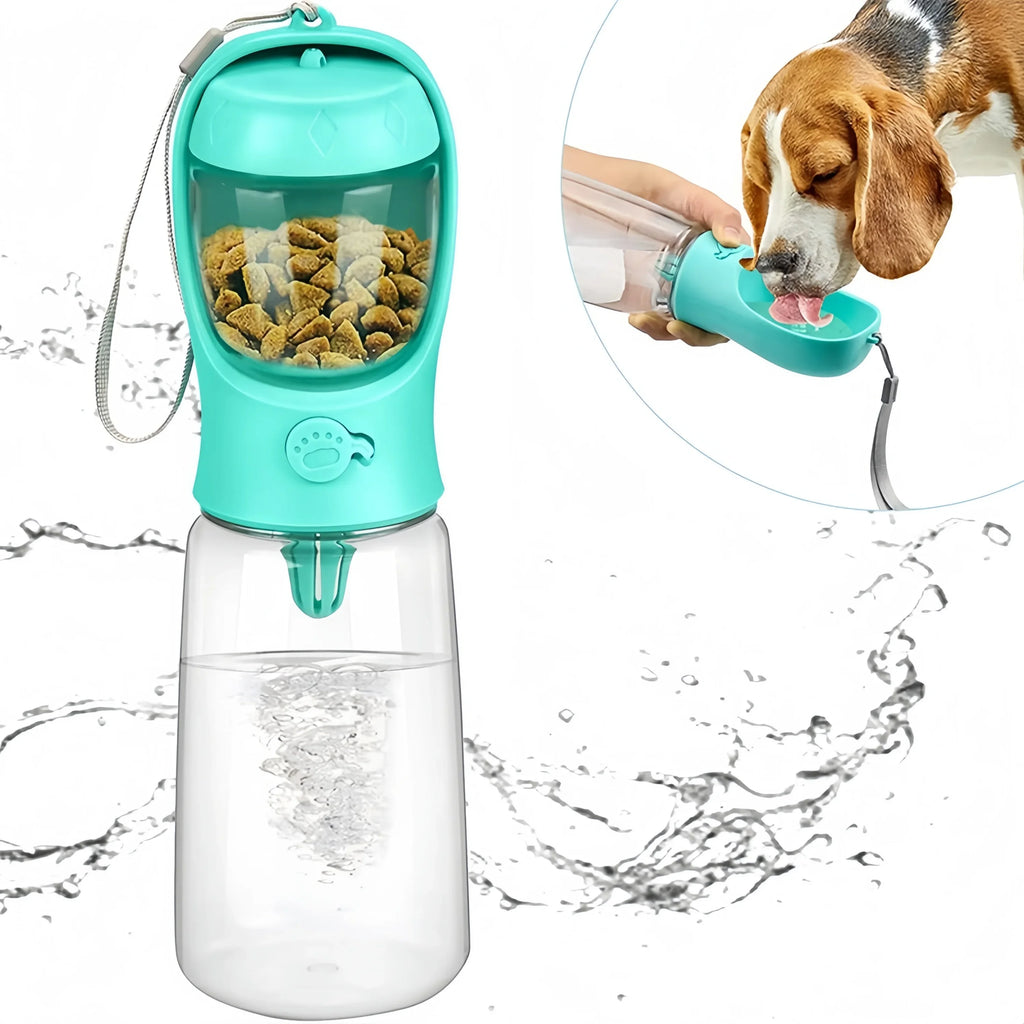 2-in-1 Portable Dog Water & Food Bottle